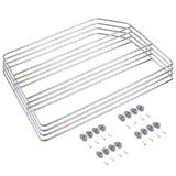 Set 4 separatoare pentru dulapuri si rafturi 8937711, cromate, 500x310 mm