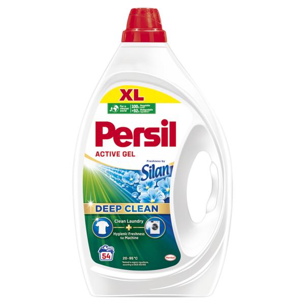 Detergent Lichid pentru Rufe - Persil Active Gel Deep Clean Silan, 54 spalari, 2430 ml