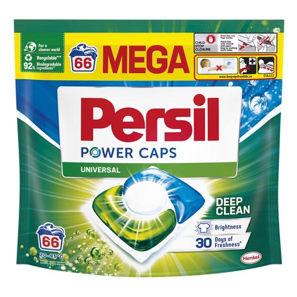Detergent Universal Capsule - Persil Power Caps Universal Deep Clean, 66 buc