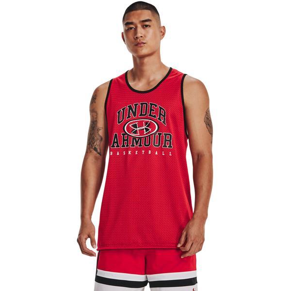 Maiou barbati Under Armour Baseline Reversible Cotton Tank 1377310-600, M, Rosu