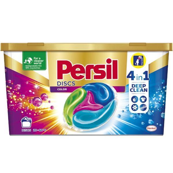 Detergent Capsule pentru Rufe Colorate - Persil Disc Color 4 in 1 Deep Clean, 30 buc