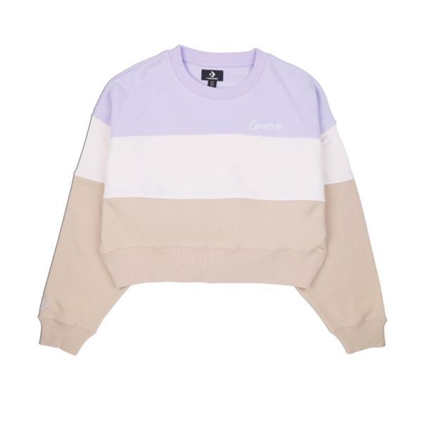 Bluza femei converse color blocked chainstitch crew 10024524-296, s, multicolor