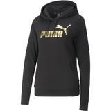 Hanorac femei Puma Essentials Metallic Logo 84909601, S, Negru