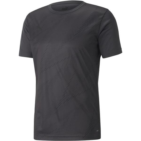 Tricou barbati puma individualrise football graphic tee 65813103, l, negru