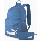 Rucsac unisex Puma Phase Backpack Set 07856010, Marime universala, Albastru