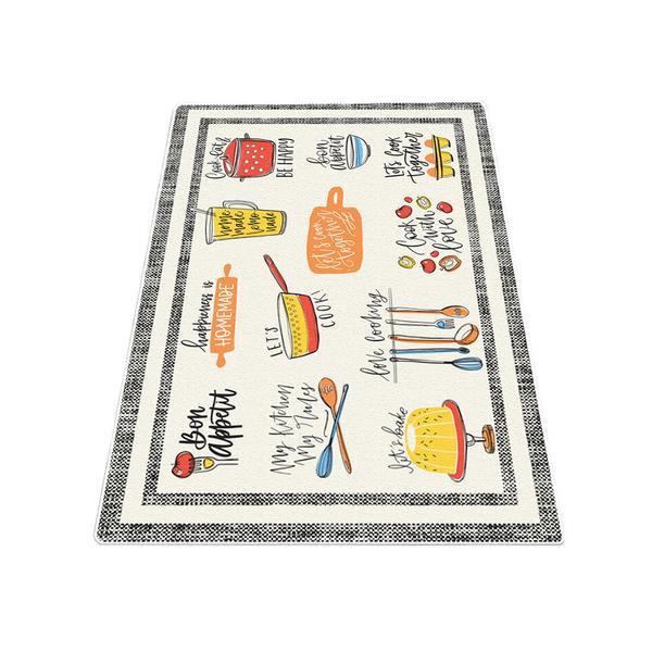 Covor bucatarie homemade, multicolor, anti-alunecare, lavabil, 80 x 150 cm