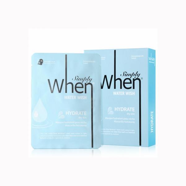 Set Masca coreana hidratanta pentru ten uscat, Water Wish, Simply When, 5 buc BUC