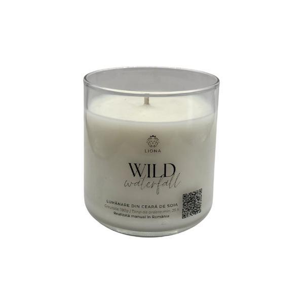 Lumânare din ceara de soia, aroma Wild Waterfall, 180 g 180