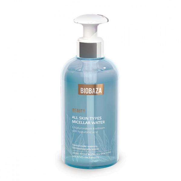 Apa Micelara Naturala cu Acid Hyaluronic pentru toate tipurile de ten, Biobaza, 500 ml 500 imagine noua