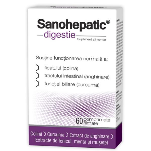 Sanohepatic Digestie Zdrovit, 60 comprimate