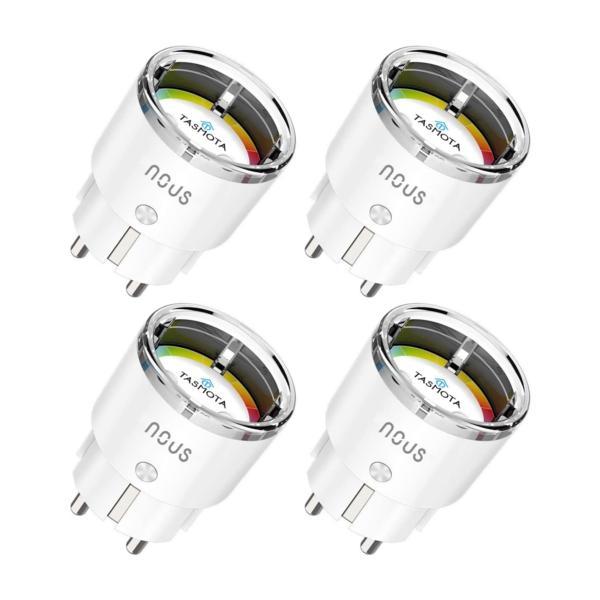 Priza Smart WiFi cu monitorizare a consumului de energie, Nous, A1 (4 buc.)