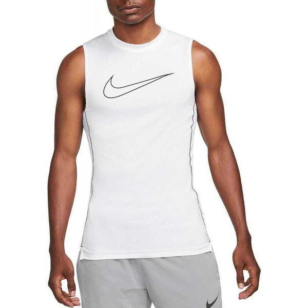 Maiou barbati nike pro dri-fit dd1988-100, l, alb