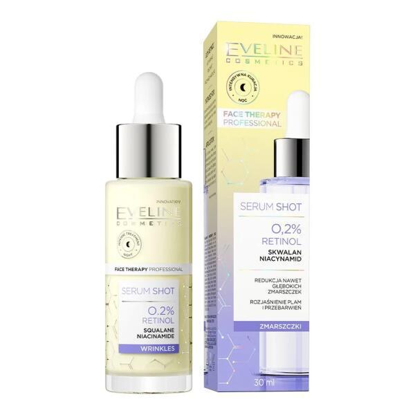 Ser pentru fata, eveline cosmetics, serum shot, 0,2 % retinol, 30 ml