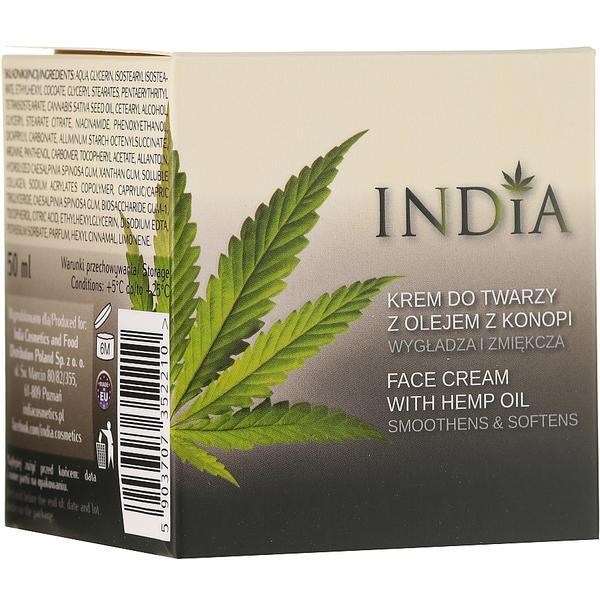 Crema de fata, India Cosmetics, with Hemp Oil, 50 ml