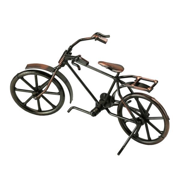 Bicicleta decorativa EasyRIDE retro, macheta metal, aramiu