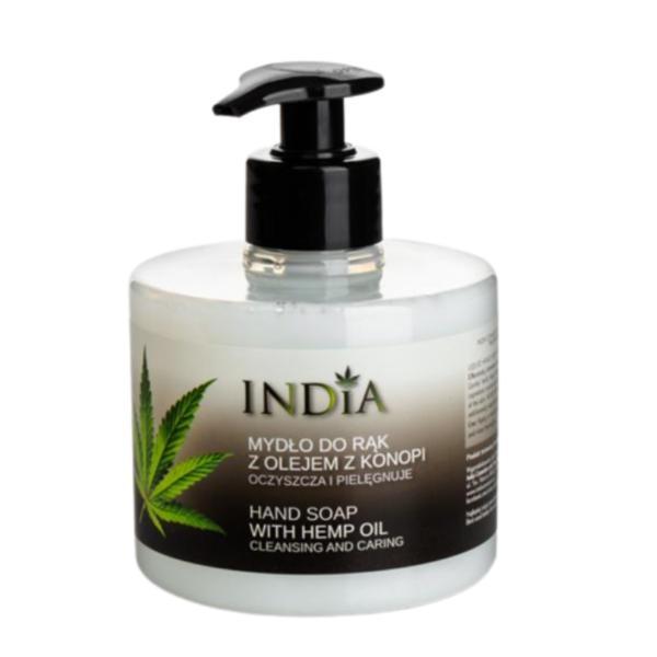 Sapun lichid, India Cosmetics, with Hemp Oil, 300 ml