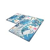 Set 2 Covorase baie Exotic Rectangular, 60 x 100 cm, 50 x 60 cm, Antiderapant, Multicolor