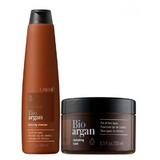 Set pentru par uscat si imbatranit, Lakme K.Therapy Bio Argan Sampon 300 ml + Masca 250 ml