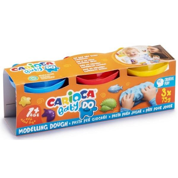 Plastilina Baby Dough 3 buc