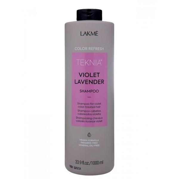 Sampon colorant cu pigment violet, Lakme Teknia, Refresh Violet Lavender Shampoo, 1000ml 1000ml imagine noua