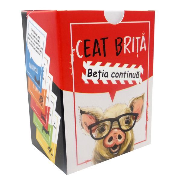 Ceat brita - betia continua, joc de carti pentru petreceri. limba romana - 125 de carti de joc cu provocari haioase