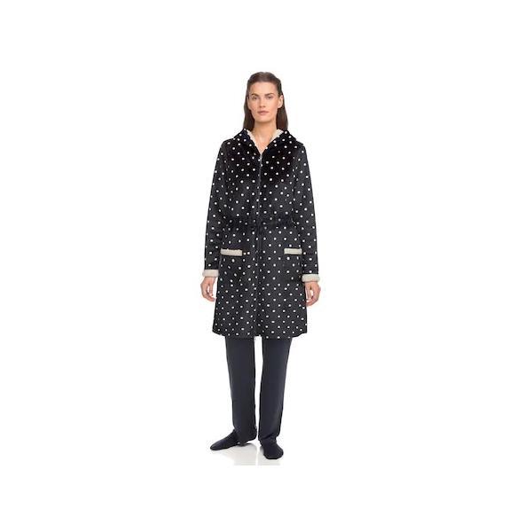 Halat de dama vamp 15905, s, fleece, albastru