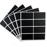Set 40 Etichete autoadezive dreptunghiulare, negre, 3.5 x 5 cm