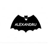 Sticker decorativ, Batman Alexandru, negru, 50x28 cm