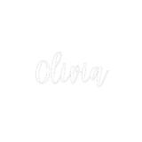 Sticker decorativ, Olivia, alb, 63.5x30.48 cm