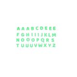 Set stickere fosforescente decorative, Alfabetul, 1 set format din 6 coli 20x13 cm