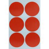 Set buline, sticker decupat, Duragon, rosu, 50 bucati, diametru bulina 8 cm
