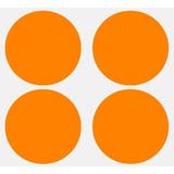 Set buline, sticker decupat, Duragon, portocaliu, 50 bucati, diametru bulina 8 cm