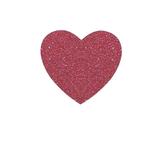Set stickere decorative Inima, Rosu Glitter, 8 bucati, 8x8 cm