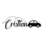 Sticker decorativ, Masina Cristian, negru, 115x35 cm