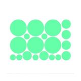 Set stickere fosforescente decorative, Buline, 3 dimensiuni, 20x30 cm