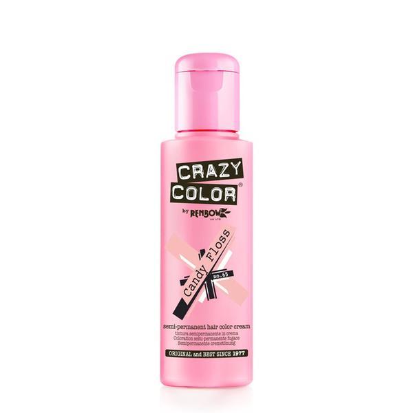 Crazy Color vopsea nuantatoare semipermanenta 100 ml – candy floss nr.65 100 imagine 2022