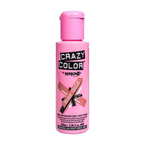 Crazy Color vopsea nuantatoare semipermanenta 100 ml – rose gold nr.73 Crazy Color