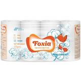 Hartie igienica Foxia 8 role, 3 straturi, Moale si Delicata