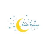 Sticker decorativ, Sweet dreams cu Luna, 150x170 cm