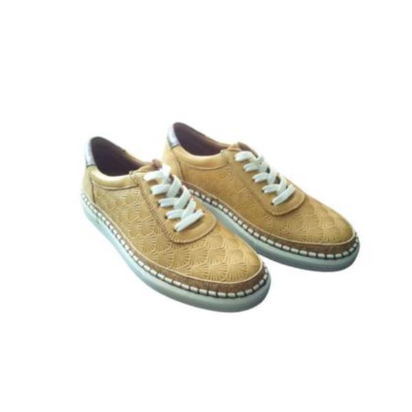Pantofi sport dama, piele naturala, anna viotti 4003, ocru, 38