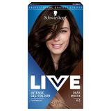 SHORT LIFE - Vopsea de Par Gel Permanenta - Schwarzkopf Live Intense Gel Color Permanent, nuanta 4.0 Dark Mocca