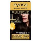 Vopsea de par, Syoss Oleo Intense, nuanta 2-10 Saten Foarte Inchis, 115 ml