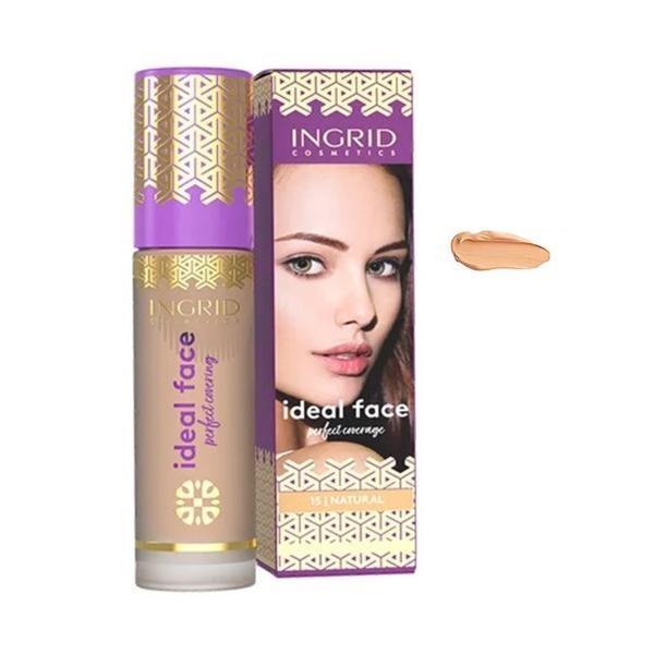 Fond de ten, Ingrid Cosmetics, Ideal Face, 15 Natural, 30 ml