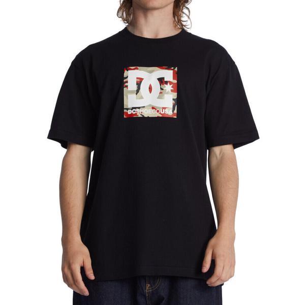 Tricou barbati dc shoes square star fill adyzt04987-xkrc, s, negru