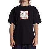 Tricou barbati DC Shoes Square Star Fill ADYZT04987-XKRC, XL, Negru