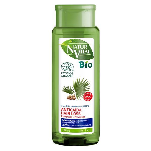 Sampon impotriva subtierii si caderii parului certificat BIO, Natur Vital Organic shampoo for hair loss, 300 ml 300 imagine noua