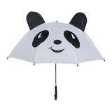 Umbrela pentru copii, Piksel, cu motiv 3D, panda, alb, diametru 70 cm