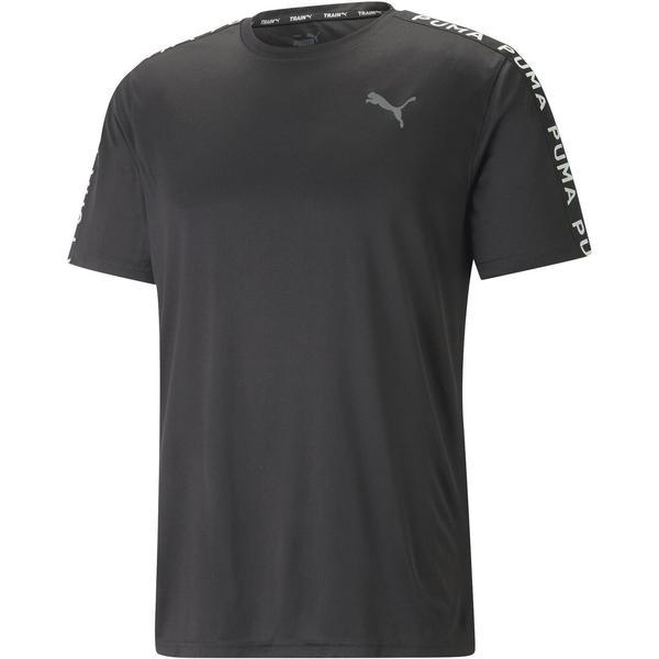 Tricou barbati puma fit taped 52319001, s, negru