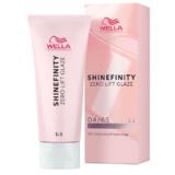 Vopsea translucida demipermanenta - Wella Professionals Shinefinity Zero Lift Glaze, nuanta 04/65 Deep Cherry (saten mediu violet mahon), 60 ml