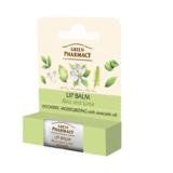 Balsam Buze Intensiv Hidratant cu Aloe, Lime si Ulei de Avocado - Green Pharmacy, 3.6 g